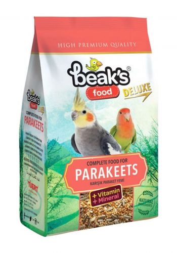 طعام لطيور الببغاء والكوكتيل 500 غم من بيكس Beaks Mixed Parapet Feed