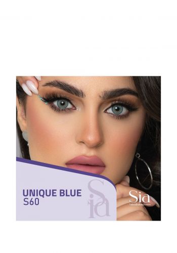 عدسات سنوية لون ازرق درجة S60 من سيا Sia Unique Blue Contact Eye Lenses