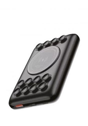 شاحن متنقل مع قاعدة شفط من بورودو Porodo PD-PBFCH012-BK Power Bank Suction Pad 10000mAh - Black