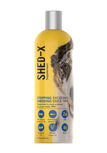 مكمل غذائي للكلاب  لمنع تساقط الشعر 473 مل من شد أكس  Shed-x Nutritional Supplement for Dogs 473 ml