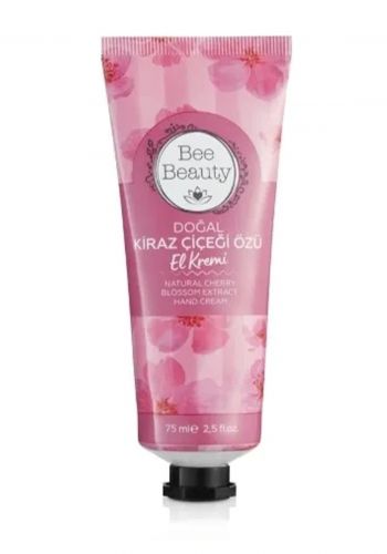 مرطب اليدين بزهرة الكرز الطبيعي 75 مل من بي بيوتي Bee Beauty Natural Cherry Blossom Extract Hand Cream 