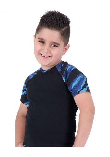 تيشيرت ولادي باللون النيلي والاسود Boys' T-shirt