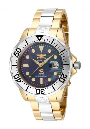 ساعة يد رجالية باللون الفضي والذهبي من انفيكتا Invicta 16034 Pro Driver Men's Watch