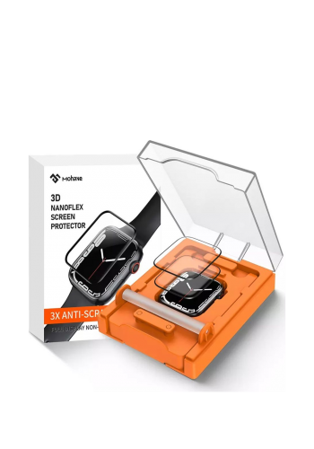واقي شاشة لساعة ابل بحجم 42 ملم Transparent Tempered Glass Screen Protector For Apple Watch Series 4/5/6/SE
