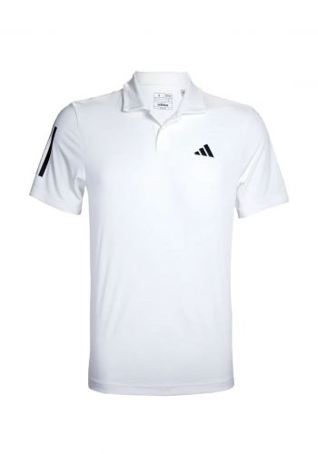 تيشيرت رجالي رياضي باللون الابيض من اديداس Adidas HS3268 Club 3-Stripes Tennis Polo Shirt