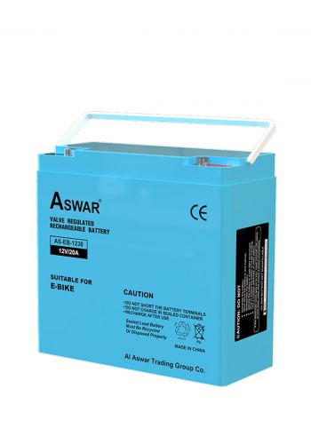 بطارية قابلة لأعادة الشحن 20 أمبير من أسوار Aswar AS-EB-1230 Valve Regulated Rechargeable Battery