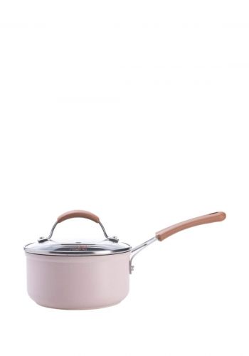 قدر طبخ الطعام بسعة 18 سم مع غطاء زجاجي Food cooking pot