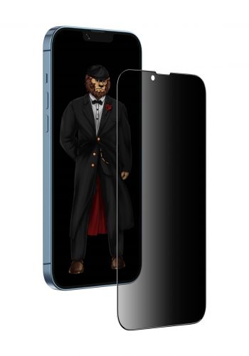 واقي شاشة من كرين Green GNEDGEPY13PCL 3D Privacy Glass Screen Protector for iPhone 13 6.1 Inch - Black