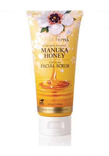 مقشر للوجه بخلاصة عسل المانوكا 100 مل من وايلد فيرينز Wild Ferns Manuka Honey Facial Scrub