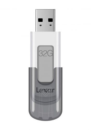 Lexar LJDV100-32GABGY V100 USB 3.0-32GB Flash Drive-Gray فلاش من ليكسر