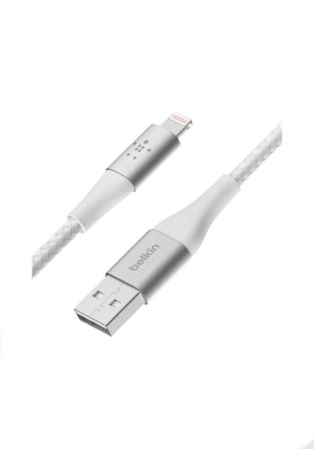 كيبل آيفون- Belkin CAA002bt2MWH BoostCharge Braided Lightning to USB-A Cable 2M
