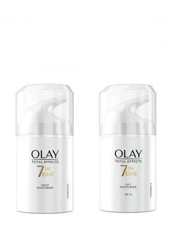 سيت مرطب نهاري ومرطب ليلي من اولاي Olay Total Effect 7 in 1 Day and Night Moisturiser Set