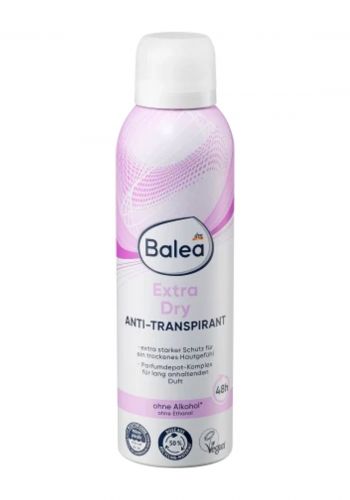 بخاخ مزيل عرق نسائي 200 مل من باليا Balea Deodorant Spray Antiperspirant Extra Dry