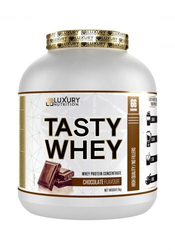 بروتين بنكهة الشوكولاته 2 كغم من لاكجري نيوتريشن Luxury Nutrition Tasty Whey