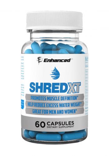 مكمل غذائي للتخلص من الماء الزائد 60 كبسولة من انهانسد لابس Enhanced Labs Shred XT Detary Supplement