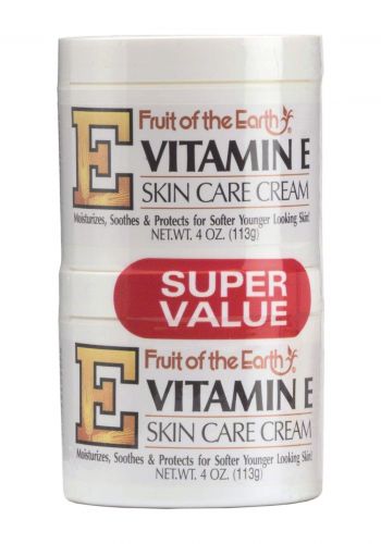 كريم ترطيب للبشرة الجافة 113 غرام من فروت أوف ذا إيرث Fruit of the Earth Vitamin E Moisturizing Dry Skin Care Cream 