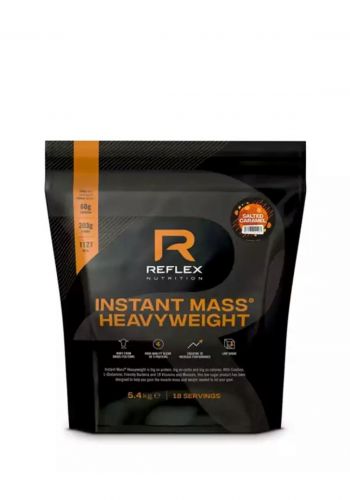 Reflex Nutrition Instant Mass Heavy Weight Caramel 5400g Protein بروتين بالكرمل 5400 غم من ريفليكس