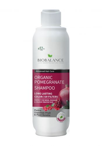 شامبو الرمان العضوي للشعر المصبوغ والتالف 330 مل من بايو بلانص Bio Balance Pomegranate Shampoo