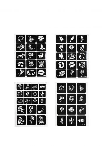 استنسل قالب للوشم 12 سيت Pattern Tattoo Stencil