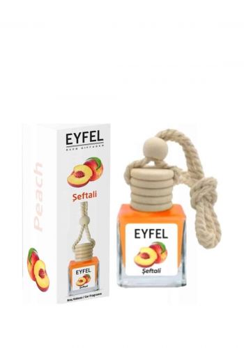 معطر جو للسيارة برائحة الخوخ 10 مل من أيفل Eyfel Peach Car Reed Diffuser