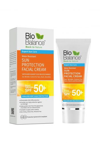 كريم واقي شمسي لجميع انواع البشرة   75 مل من بايو بالانس Bio Balance Sun Protection Cream 50 SPF