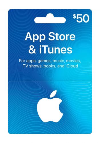 بطاقة هدايا بقيمة 50 دولار من ايتونز  ITunes App Story Gift Card 