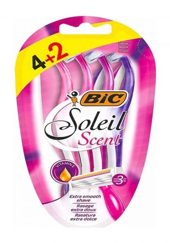 ماكينة حلاقة نسائية  من بيك  Bic Soliel Scented Razors 4s