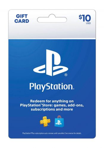 بطاقة هدايا بقيمة 10 دولار من شبكة بلاي ستيشن PlayStation Store Gift Card    
