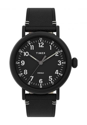 ساعة رجالية باللون الاسود من تايمكس Timex TW2U03800 Men's Classic Watch