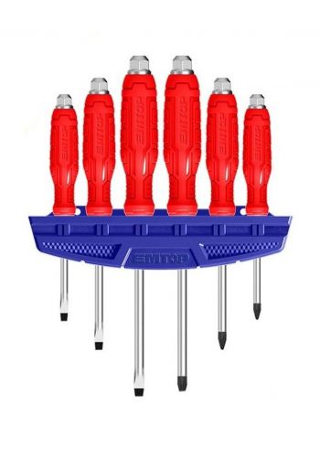 سيت مفك براغي 6 قطع من ايمتوب Emtop ESSTGT0601 Go Through Screwdriver Set

