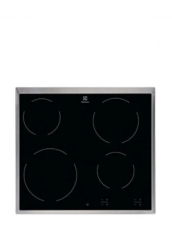 طباخ كهربائي مدمج 60 سم بزجاج خزفي من الكترولكس Electrolux EHF6240XOK 60cm Electric Ceramic Hob