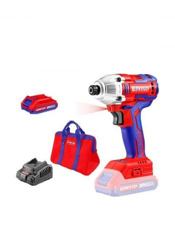 سيت مثقاب شحن 20 فولت  من امتوب  Emtop ECDLIR20221 Lithium-Ion Cordless Drill