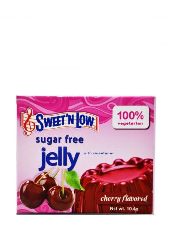 مسحوق الجلي خالي من السكر بنكهة الكرز 10.4 غرام من سويت ان لو  Sweet'N Low Cherry Jelly
