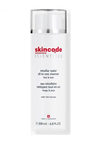 مزيل مكياج ومنظف للوجه والعيون 200 مل من سكن كود Skincode Micellar Water All in One Cleanser 