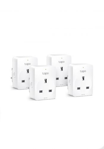 مقبس كهربائي وايفاي ذكي صغير الحجم (4 قطع) من تي بي لينك- Tp-Link Tapo P100 (4-pack) Mini Smart Wi-Fi Socket 