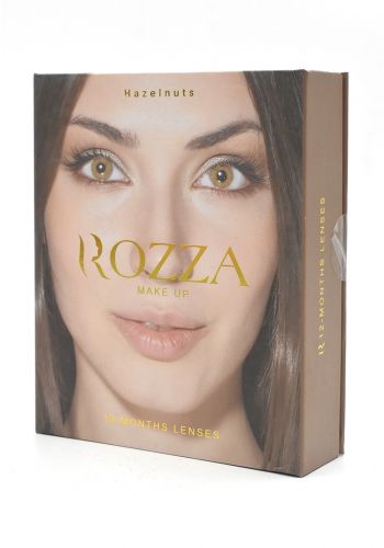 عدسات عيون لاصقة سنوية لون بني من روزا Rozza Hazelnuts Lenses
