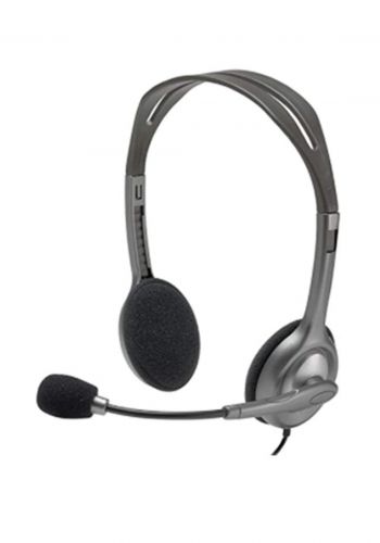 Logitech H111 Wired Headset - Black سماعة رأس
