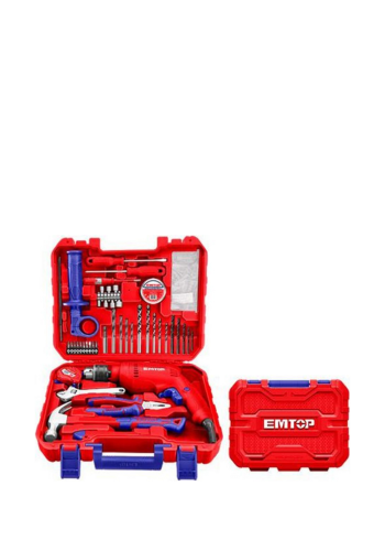  سيت دريل همر سلكي 680 واط 122 قطعه من ايمتوب Emtop EEDK12201 Drill Set
