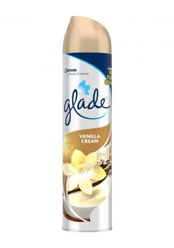 بخاخ معطر جو برائحة الفانيليا 300 مل من كليد Glade Aerosol Vanilla Cream Air Freshener
