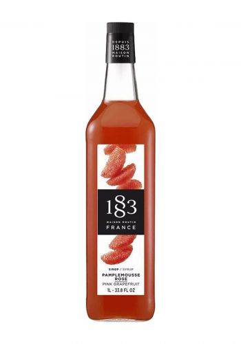 شراب الجريب فروت الوردي 1 لتر من 1883 ميزون روتين 1883 Maison Routin Pink Grapefruit Syrup 
