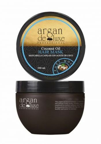 Argan Deluxe Coconut Oil Mask 500ml  ماسك زيت جوز الهند للشعر من ديلوكس اركان
