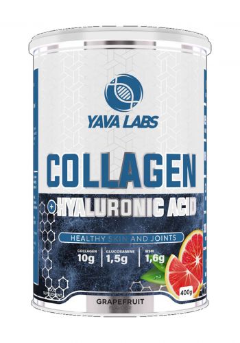 Yava Labs Collagen Grapefruit Food Supplement مكمل الكولاجين الغذائي بنكهة الجريب فروت 400 غرام من يافا لابس