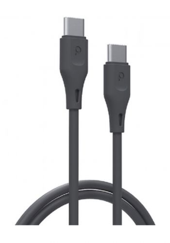 Porodo PD-U12CCC-BK 1.2M USB-C to USB-C Fast Charging Cable - Black