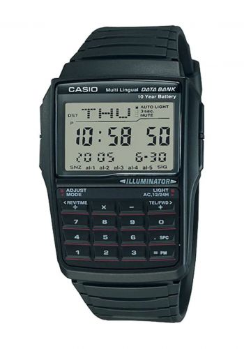 ساعة رجالية من كاسيو  Casio DBC-32-1ADF Data Bank Black Digital Watch