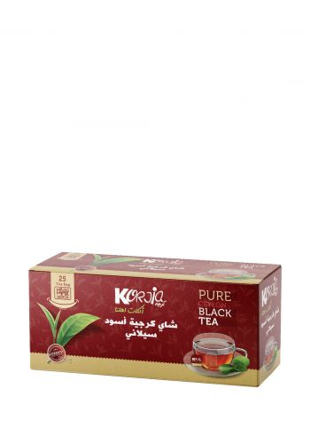 شاي سيلاني اسود 25 قطعة من كرجية Korjia Tea Teabags