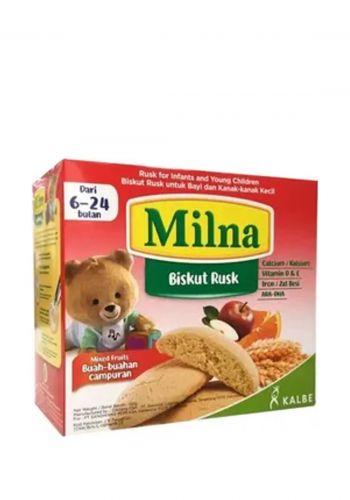  بسكويت اطفال بطعم الفواكه المشكلة 130 غم من ميلنا Milna Baby Biscuit Rusk Mix Fruit    