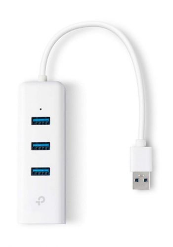 Tp-Link UE330- ETHERNET+USB HUB USB 3.0 3-Port Hub 2 in 1 USB Adapter - White