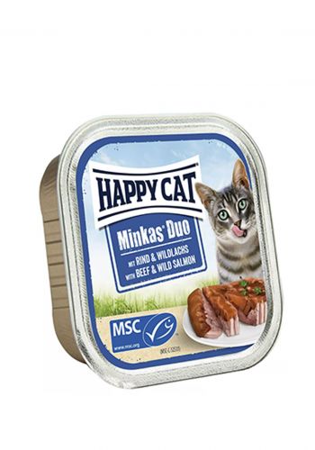 طعام معلب رطب للقطط 100 غم من هابي كات Happy cat canned food