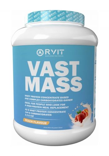 بروتين زيادة الوزن بنكهة الخوخ 3 كغم من رفيت Rvit Vast Mass Peach Flavour
