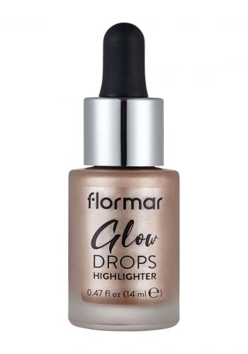 اضاءة سائلة 14 مل رقم 001 من فلورمار Flormar Glow Drops Highlighter - Moon Glow